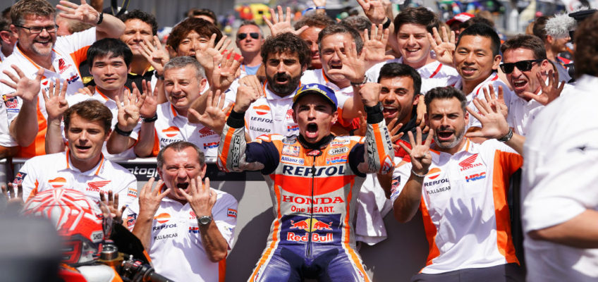 MotoGP: Marc Márquez consigue su novena victoria consecutiva en el GP Alemán