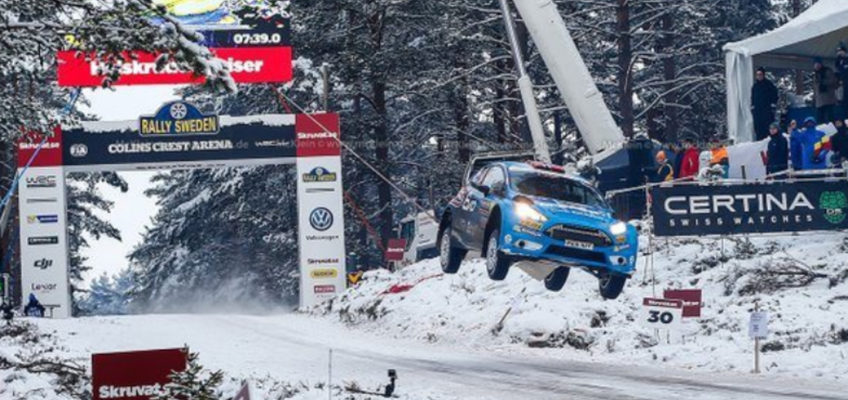 Así fue el salto récord en el Rally de Suecia 2016: un vuelo de 45 metros