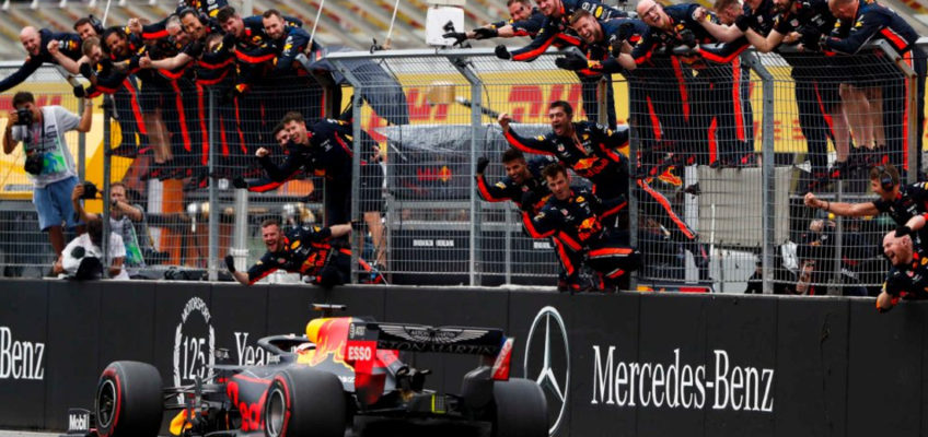 GP Alemania F1 2019: Verstappen manda bajo la lluvia y el caos