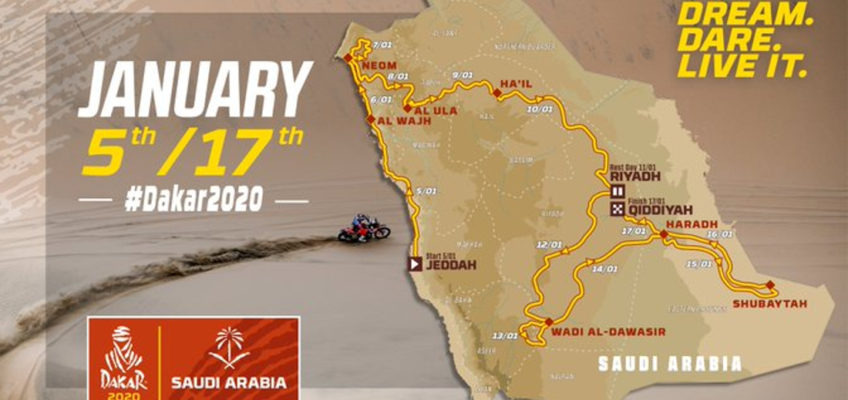Este es el recorrido del Dakar 2020 en Arabia Saudí