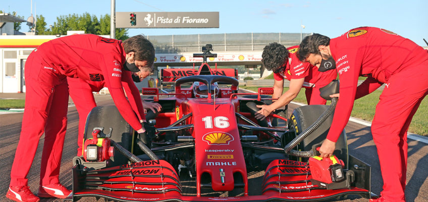 Ferrari, Renault, Racing Point y McLaren, ya ruedan