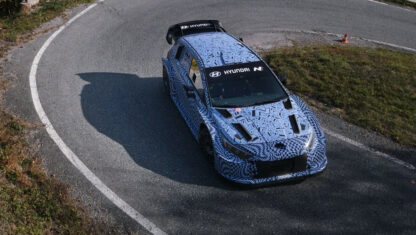 foto: Dani Sordo prueba su Hyundai del WRC 2022 en Italia